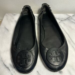 Tory Burch Black Flats
